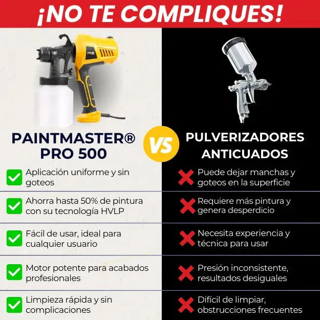 Pulverizadora PaintMaster® Pro + Ebook "Pinta fácil en casa"