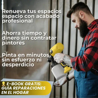 Pulverizadora PaintMaster® Pro + Ebook "Pinta fácil en casa"